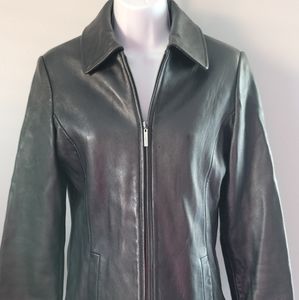 Vintage Liz Claiborne Women Black Soft Leather SP